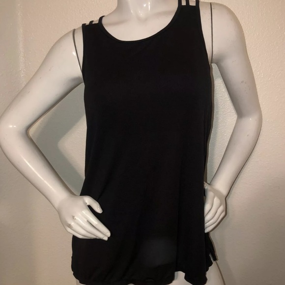 Athleta Tops - Athleta Black Strappy Back Tank top Large